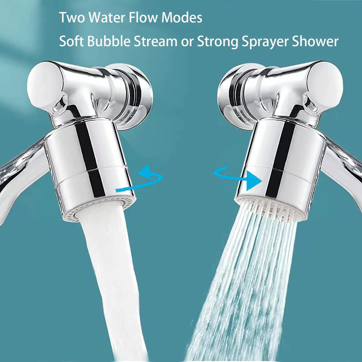 Rotating Universal Faucet Splash