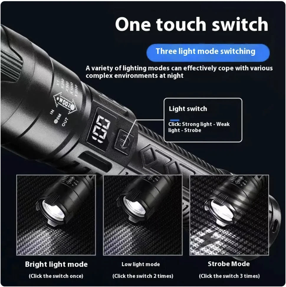 Rechargeable Portable Bright Flashlight